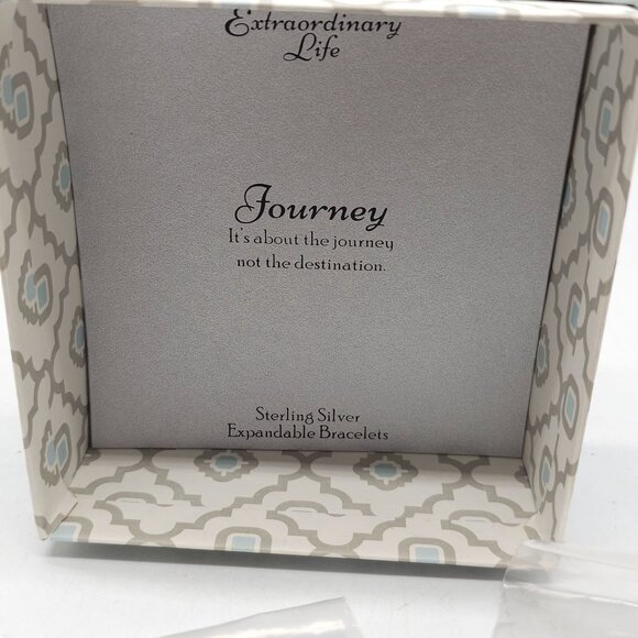 Extraordinary Life Sterling Silver Expandable Bracelets Set Of 4 Inspirational - Picture 2 of 12